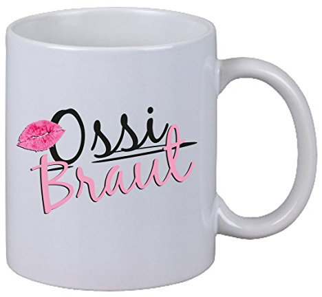 Kaffee Tasse Ossi Braut Osten DDR Fun Gag Geschenk Frau Weihnachten X-Mas NEU