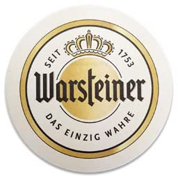 Warsteiner Bierdeckel Untersetzer Bierfilz - 100er Packung