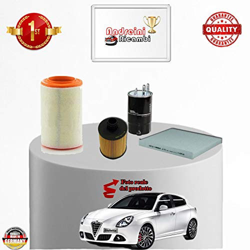 KIT TAGLIANDO 4 FILTRI GIULIETTA 2.0 JTDM 103KW 140CV DAL 2012 ->