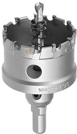 sourcing map Hartmetall Lochschneider, Lochsägen für 5mm Edelstahlblech Metall 50mm