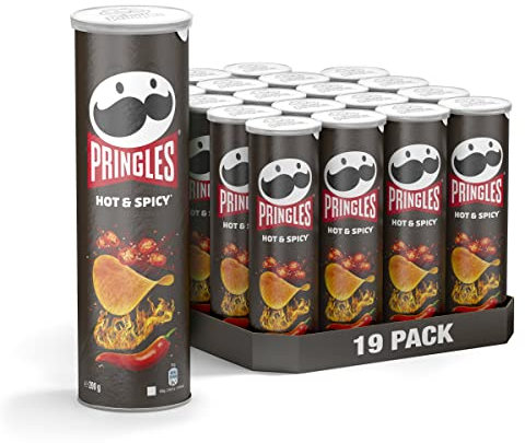 Pringles Hot & Spicy | Scharfe Chips | 19er Vorratspackung (19 x 165g)