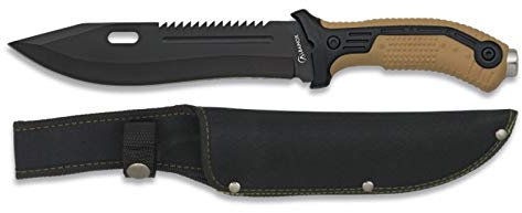 Albainox - 32113 - Cuchillo albainox Coyote. Hoja: 19.5 - Herramienta para Caza, Pesca, Camping, Outdoor, Supervivencia y Bushcraft