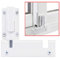 Wintek Patio Sliding Door Security Foot Lock Kick Lock, Fits on Top Rail-Childproof Patio Door Guardian-or Bottom Rail-Foot Operated-Keep Your Family Safe and Secure(1Pack,White)