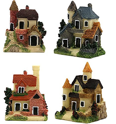 Casecover Miniatur-fee-Garten Mini Brick Villa-verzierung Puppenstubenblumentopf Figurine Dekor-ausgangsdekoration 1pc