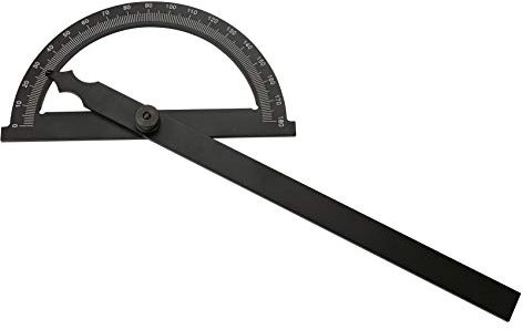 CNC QUALITÄT Gradmesser aus Aluminium 0-180° - Abmessung 200 x 300 mm