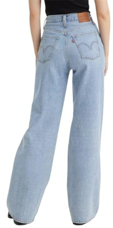 Levi's Women's Ribcage Wide Leg Jeans, Far And Wide, 28W / 34L