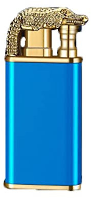 Magisches Feuerzeug mit doppelter Flamme, leuchtendes Krokodil/Delfin, Doppelfeuer, gerade in offene Flamme, Umwandlungsfeuerzeug, Krokodil-Feuerzeug, Doppelbogen-Feuerzeug, Solarstrahl-Fackel