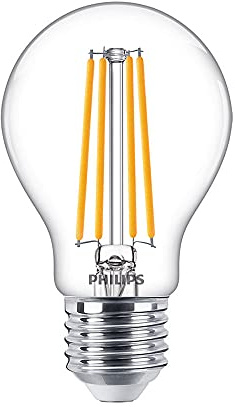 PHILIPS Master Value LEDbulb E27 Pear Clear 5.9W 806lm - 927 Extra Warm White | Best Colour Rendering - Dimmable - Replaces 60W
