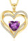 CDE Kette Damen Herzkette 925 Sterling Silber Geburtsstein Halsketten Schmuck Herz Anhänger Weihnachten Valentinstag Muttertags Geschenk Hochzeit Jubiläum Geburtstag Frau Freundin Mama
