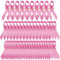 Lot de 50 broches en satin rose pour sensibilisation au cancer du sein pour femmes filles hommes collecte de fonds publics activités commémoratives fête de campagne de survivant fournitures de fête