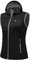 Little Donkey Andy Veste légère softshell coupe-vent sans manches pour femme, Noir avec capuche., S