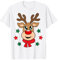 Renne rouge nez Noël pull mignon drôle femmes hommes enfants T-Shirt