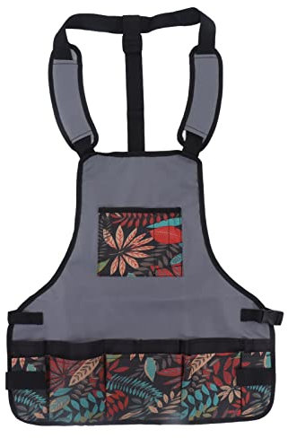 RvSky Delantal de Herramientas de jardín para el hogar, Delantal de Herramientas de Trabajo Pesado y cómodo y Duradero con Bolsillos para el jardín de Cocina