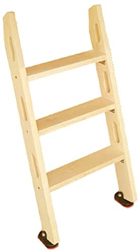 Etagenbett Leiter Stabiler Etagenbettleiter Ersatz, Universelle Wohnmobil-Hölzern-Loft-Leiter Anti-Rutsch-Füße Zum Camping, 100/125/150 cm Lange Aufstiegsleitern (Size : 3-Step)