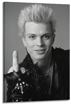 TeDe Sänger Billy Idol Kunst Wohnzimmer Schlafzimmer Poster Malerei Dekorative Malerei Druck Leinwand Wand 50 x 75 cm Rahmen-Stil