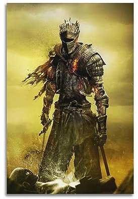 VZRSQZK Videospiel Dark Souls 3 Poster Poster Dekorative Malerei Leinwand Wandposter und Kunstbild Druck Moderne Familie Schlafzimmer Dekor Poster 20 x 30 cm