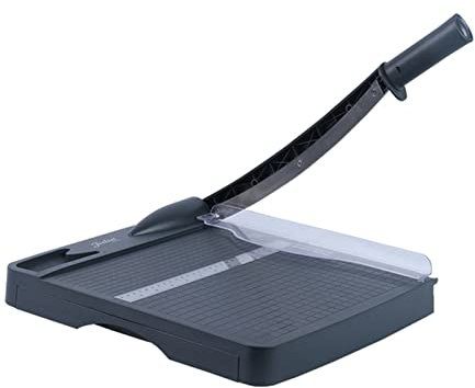 DUnLap Papierschneider Sicherer Speicherpapier Cutter Centimeter und Zoll Doppelbelegung Papierschneider Schubladenspeicher 12 '' Schnittlänge 16 Blatt Kapazität Worklion papierschneider