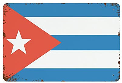 The Republic of Cuba Vintage Iron Home Bar Wall Decor Art Print Poster Restaurant Decor 8x12in (20x30cm)