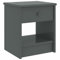JUNZAI Nachttisch, Nachtschrank, Nachtkästchen, Bedside Table, Nachtkommode, Nightstand, Nachttischschrank, Nachtkonsole, Dunkelgrau 35x30x40 cm Kiefer Massivholz