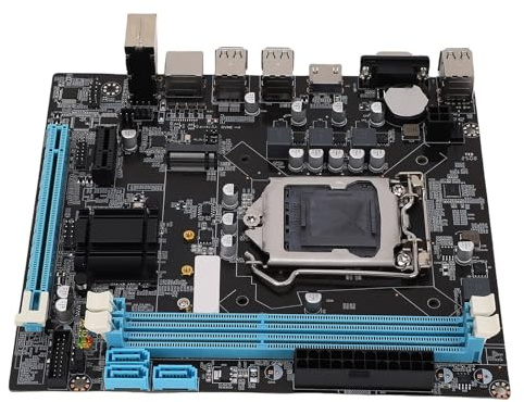 H61 LGA 1155 Scheda madre da gioco, H61 6 USB2.0 DDR3 M.2 NVMe NGFF 100Mbps LAN Micro ATX Scheda madre per LGA1155 Socket I3 I5 I7