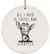 Weihnachtsbaumschmuck 7.3 cm, Giraffe Späht Lustig Christbaumschmuck Anhänger Mode Runde Keramik Ornament Premium Weihnachtsanhänger Für Weihnachten Holiday Party