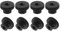 sourcing map Knurled Thumb Nuts, 8Pcs M6 Carbon Steel Nut High Head Through Hole for 3D Printer Part, Black