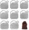 LAWADACH Liquor Decanter Tags，Set of Eight - Whiskey, Tequila, Bourbon, Brandy, Gin, Rum, Vodka and Scotch - Silver Colored with Adjustable Chain Fits for Most Bottles
