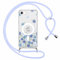 Foonary Magnétique Coque pour iPhone 7/8/SE 2020/SE 2022 4,7 avec Cordon, Aesthetic Motif Réglable Collier Housse, Silicone étui Bumper Protection Case pour iPhone 7/8/SE 2020/SE 2022, Fleur 06