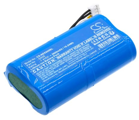 TCTK Akku 2600mAh Kompatibel mit [NEXGO] N86, für [WizarPOS] Q2, Wizar Q2, für [Dejavoo] QD2, QD4 Ersetzt GX05, WHB02-2600 (6 pin)