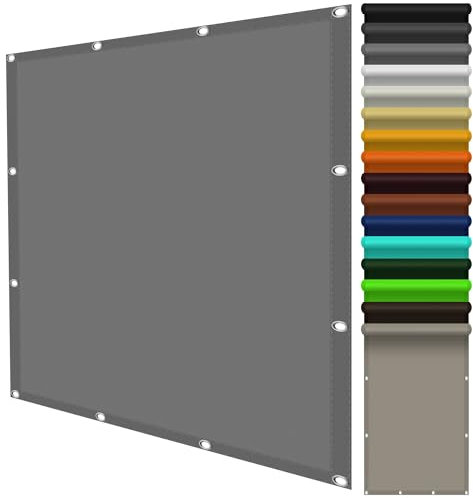 Vela Ombreggiante Tenda a Vela 2.4 x 3 m Impermeabile, Rettangolare Vela Ombreggiante Parasole con Occhielli Protección Rayos UV 98% per Giardino Esterno terrazza, Grigio Chiaro