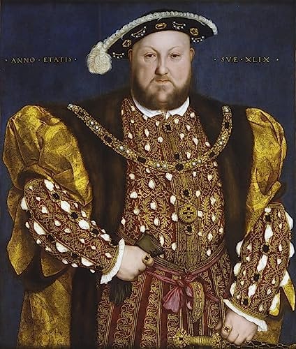 PSVDCTOO Vintage Malerei Poster Poster Bilder Porträt von König Heinrich VIII. von Hans Holbein dem Jüngeren für Home Dekoration60x90cm