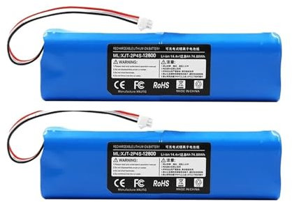 TYRLBDXS Wiederaufladbarer Li-Ion-Akku 12800 mAh, R1-Akkupack, Kapazität 5,2 A/6,5 A/12,8, kompatibel mit Lydsto R1(4S2P-12.8AX2)