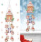 Starnearby DIY Diamond Painting Weihnachten Windspiele Set, 5D Doppelseitige Kristall Sonnenfänger Diamant Malerei Anhänger Set, Windspiel Bastelset Hängende Ornamente für Fensterdeko (Weihnachten B)
