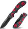Plys Coltello tascabile piccolo coltello pieghevole coltello da taglio per corda da esterno modello fiore rosso