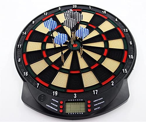 CFDZCP Electronic Dart Board Set ,6 Soft Tip Electric Dartboard With Digital Scoreboard , 5 Different Difficulty Levels ,Professional Dart Board For Adults Kids