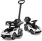 DREAMADE Rutschauto Lamborghini, 3 in 1 Rutschfahrzeug mit Schiebestange, Hupe, Stauraum & Verstellbarer Fußablage, Schiebeauto für Kinder 12-36 Monate