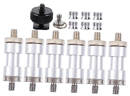 Angoily 1 Juego Accesorios para Tornillos de cámara Tornillo de Doble Cabeza para trípode Plantilla de Tuercas de Tornillo de trípode Tripod Camcorder ferramentas Tornillo trípode 1/4-1/4
