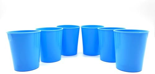 Kimmel Vasos de 180 ml, juego de 6 unidades, color azul claro