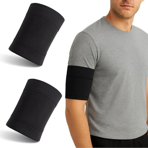 DIFLAX 2 Stück Diabetes-Sensor-Armband, Sensor-Schutzarmband, Armband für Diabetiker, Universelles Armband, Für Libre1/2/3, G6/G7, GCM Sensoren, Beim Sport, Schwimmen(Schwarz S)