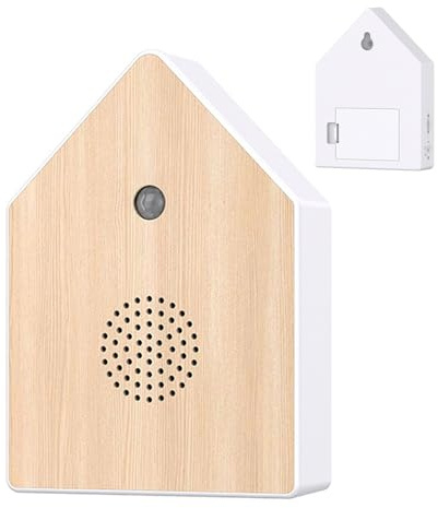 WIYETY Vogelgezwitscher Bewegungsmelder-Box: Vogelgeräusche Box mit Wandhalterung, Naturgeräusche Box Vogelgezwitscher Bewegungsmelder, Naturgeräuschebox