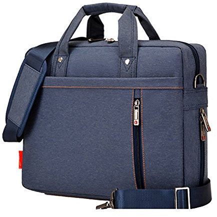 15-17 Zoll Laptoptasche Notebooktasche für Laptop Tablet Schultertasche 360 stoßfest Umhängetasche Computer Bag Tasche wasserdicht mit Schultergurt für Schule Studium Blau