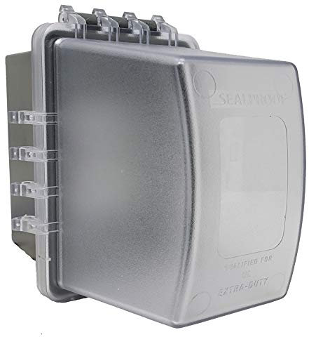 Sealproof 1-Gang Weatherproof In Use Outdoor Outlet Extra Deep Cover | Lockable, UL Extra Duty Compliant, 18 Configurations, Polycarbonate