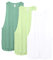 icyzone Damen Sport Tank Top Locker - Yoga Fitness Shirt Atmungsaktive Laufshirt Sport Gym Oberteile, 3er Pack (XL, White/Green/Pistachio Green)