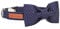 Lionet Paws Hundehalsband mit Fliege, Langlebiges Bequemes Baumwolle Halsband mit Metall-Klickverschluss für Hunde und Katzen, Hals 25-40cm