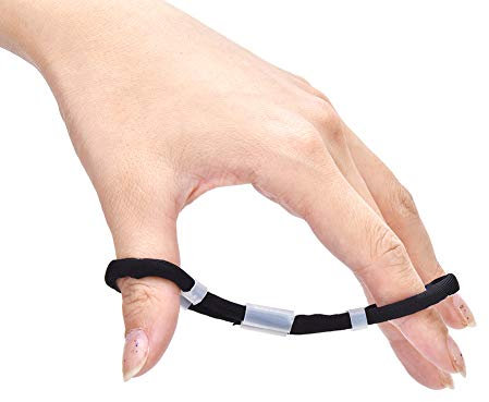 Fictory Dragonne reglable pour Les arcs recourbes, Accessoire de tir Bandeau de Doigt de tir à l'arc réglable pour tir à l'arc Classique Accessoire de tir de Chasse à l'arc(M-Noir)