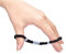 Fictory Dragonne reglable pour Les arcs recourbes, Accessoire de tir Bandeau de Doigt de tir à l'arc réglable pour tir à l'arc Classique Accessoire de tir de Chasse à l'arc(M-Noir)