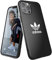 adidas EX7953 custodia progettata per iPhone 12 Pro Max 6.7, testata, bordi rialzati antiurto, originale, colore nero