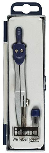 Idena 22076 - Schulzirkel mit Ersatzminen, silber, 1 Stück