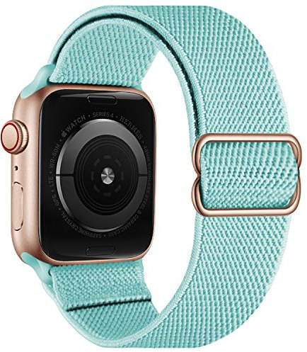 Cinturino Intrecciato Compatible con Apple Watch 38mm 40mm 41mm 42mm 44mm 45mm 49mm, Sportiva Nylon Regolabile Ricambio Elastica Cinturi Compatible per iWatch Séries 9/8/7/6/5/4/3 SE Ultra 2/1