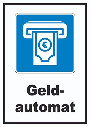HB-Druck Geldautomat Schild A6 Rückseite selbstklebend